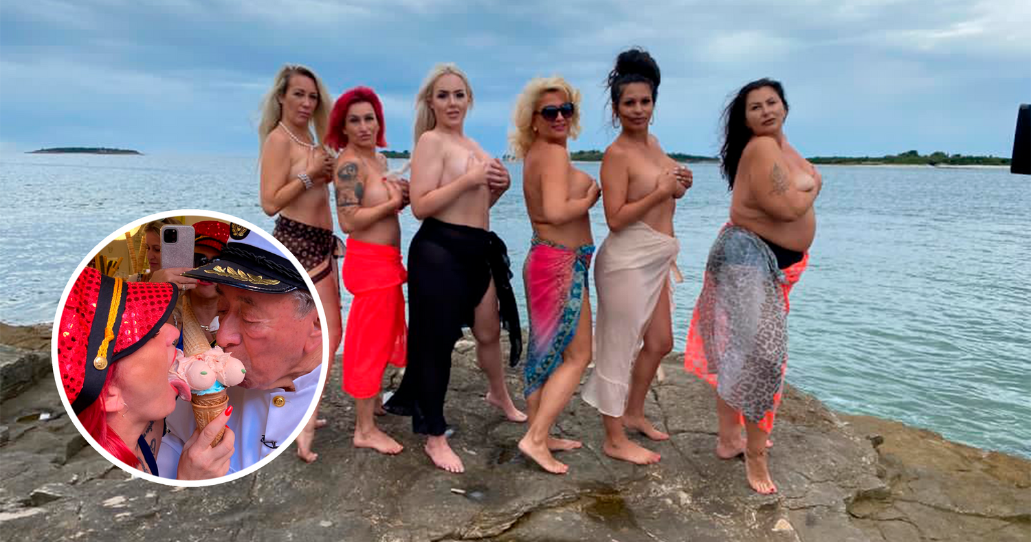 Lugners Seepferdchen ziehen für die Show blank, während Mörtel an Eis-Brüsten leckt!