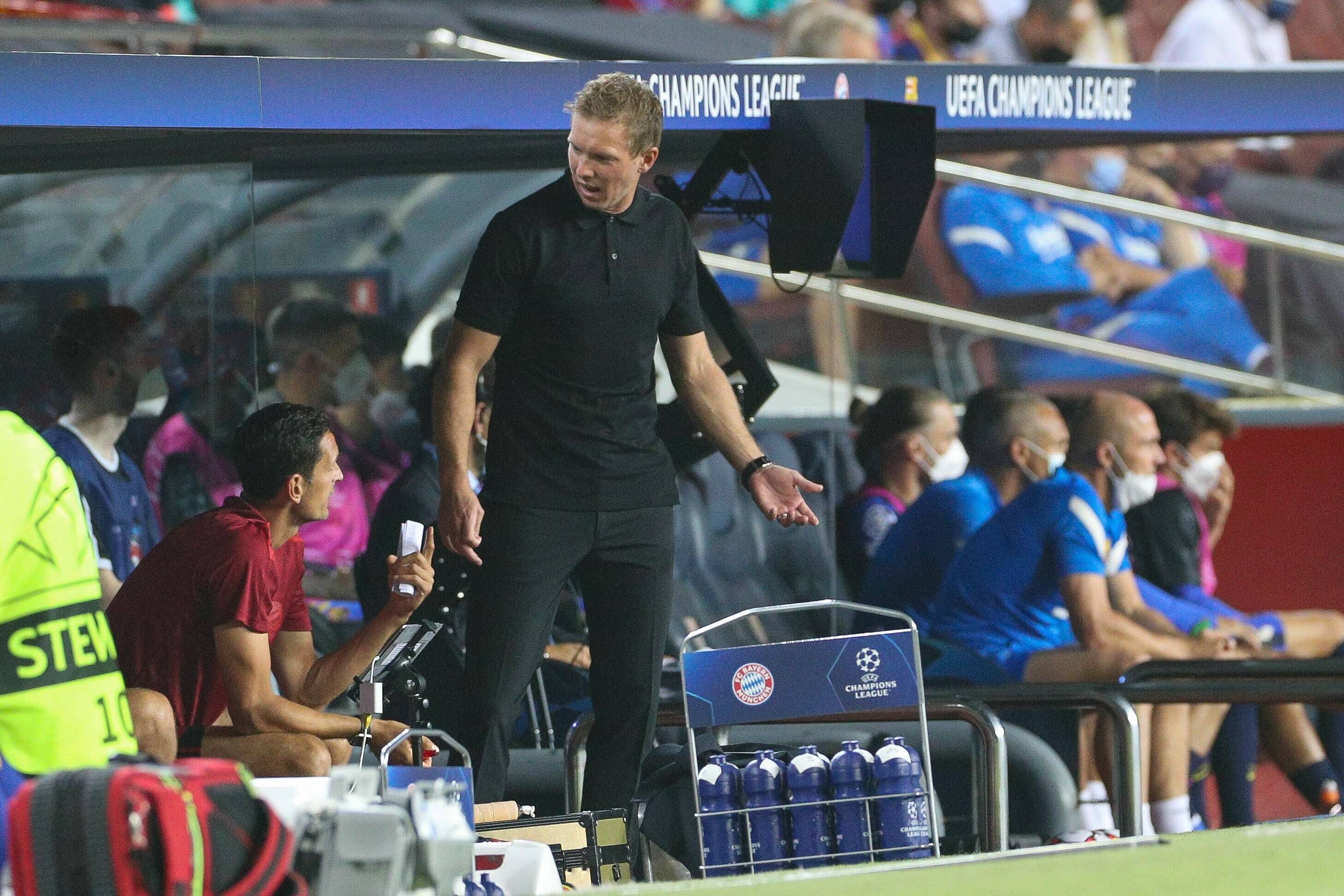 Julian Nagelsmann muss wegen Kingsley Comans Magenproblemen umplanen.