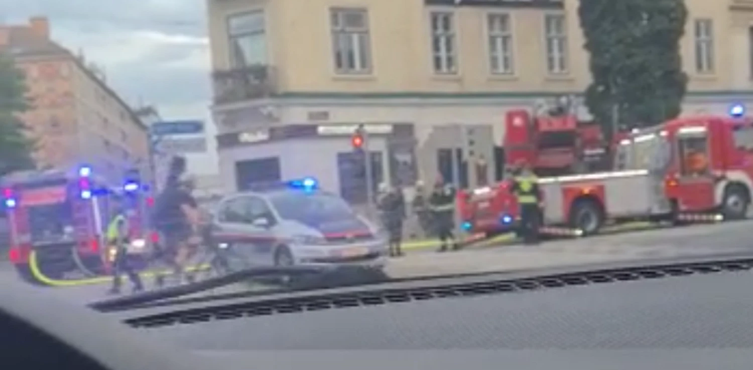Auf der Wiedner Hauptstraße brannte es.