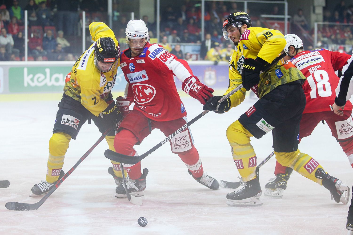 Die Vienna Capitals gingen in Klagenfurt mit 0:5 unter. 