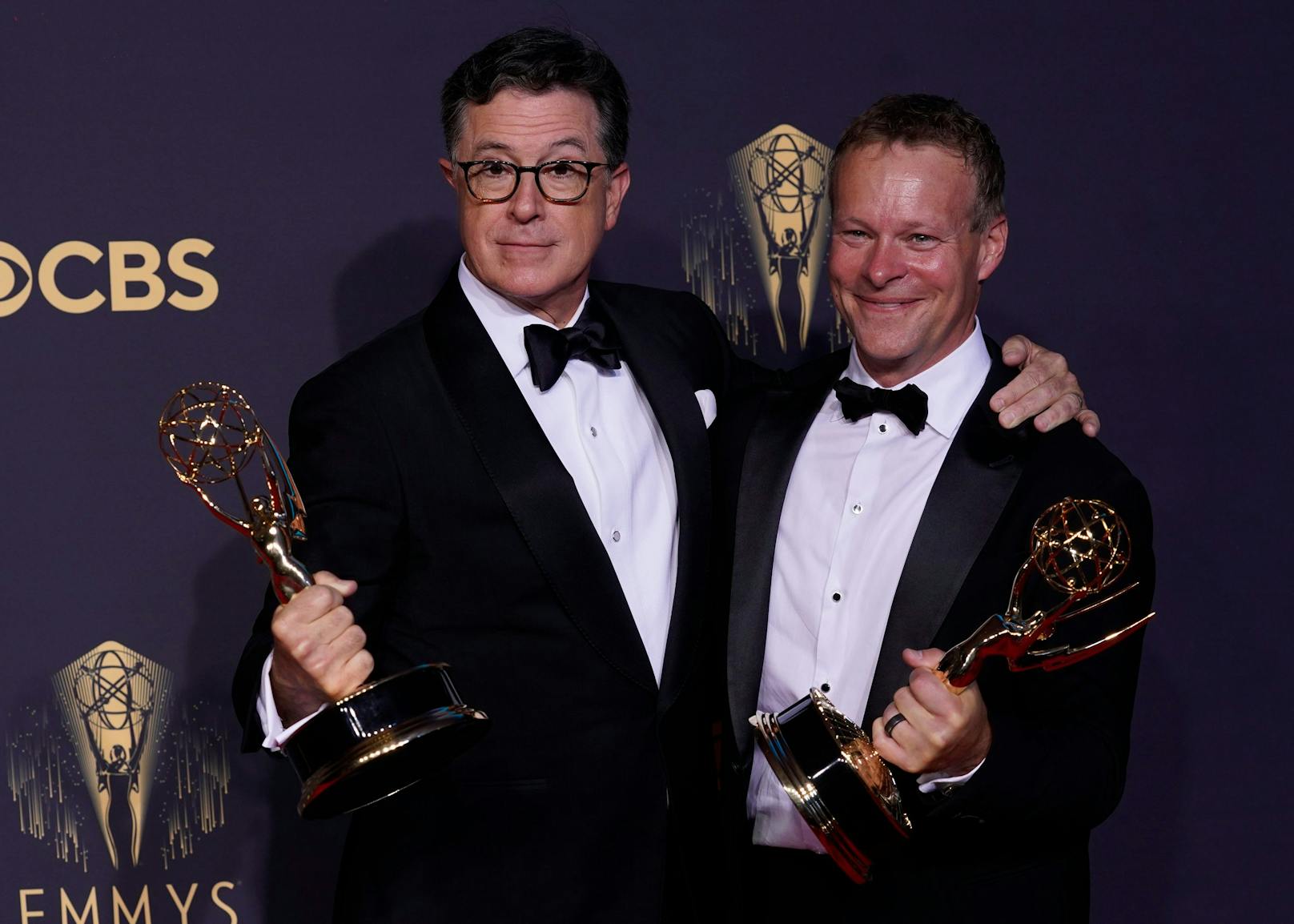 Stephen Colbert und Chris Licht gewannen für das beste "Variety" Special (live) mit "Stephen Colbert's Election Night 2020:&nbsp; Democracy's Last Stand Building Back America Great Again Better 2020"