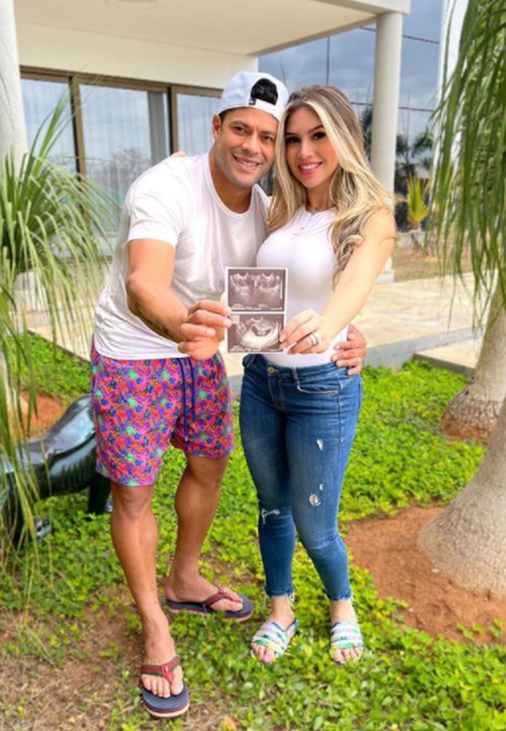 Hulk und Gattin Camila Angelo freuen sich über Nachwuchs