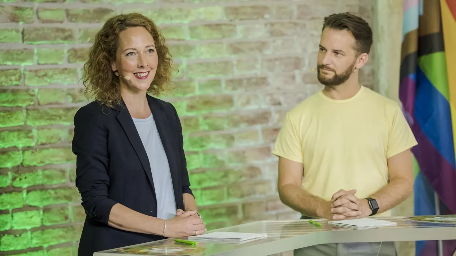 Stadträtin Judith Pühringer und Stadtrat Peter Kraus  wollen als Doppelspitze antreten.