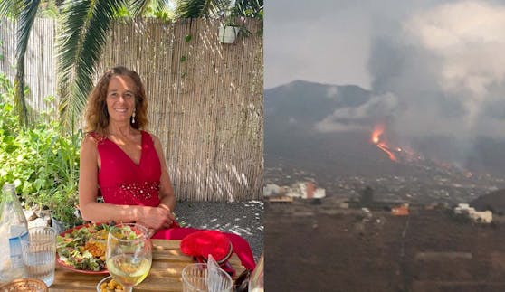 Alexandra Vidal musste vor dem Vulkanausbruch auf La Palma flüchten und ist bei Freunden untergekommen.
