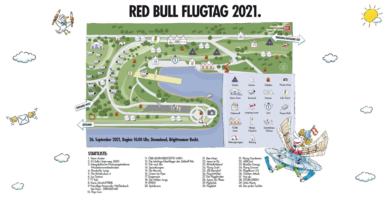 Das Gelände des "Red Bull Flugtag"