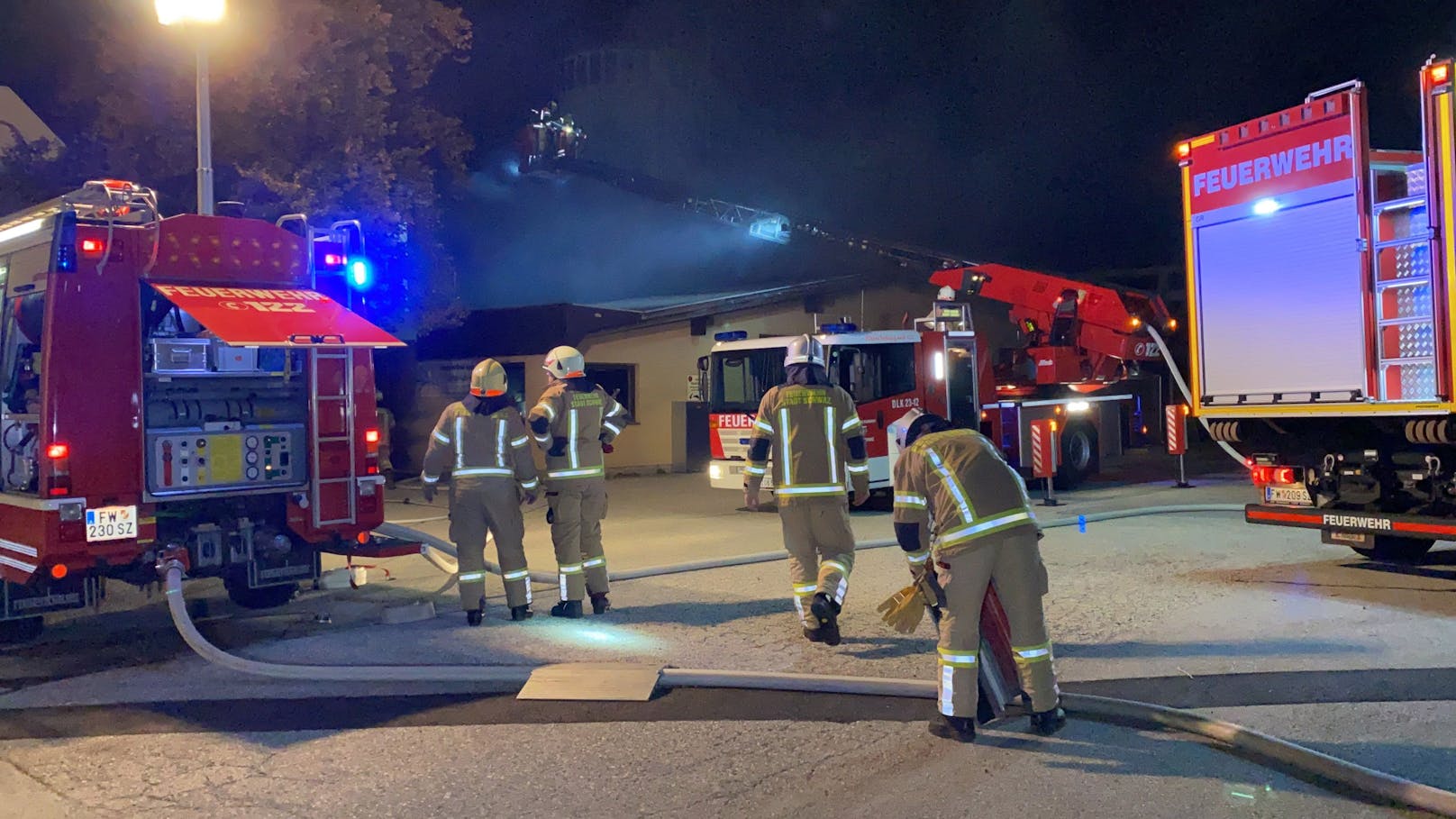 Montagabend ereignete sich ein großer Brand in Vomp (Tirol).