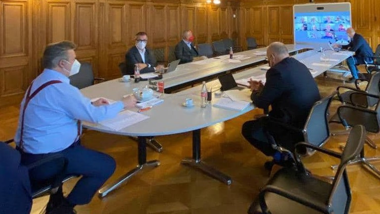 Wiens Bürgermeister Michael Ludwig besprach zu Mittag die aktuelle Corona-Lage mit Experten. 