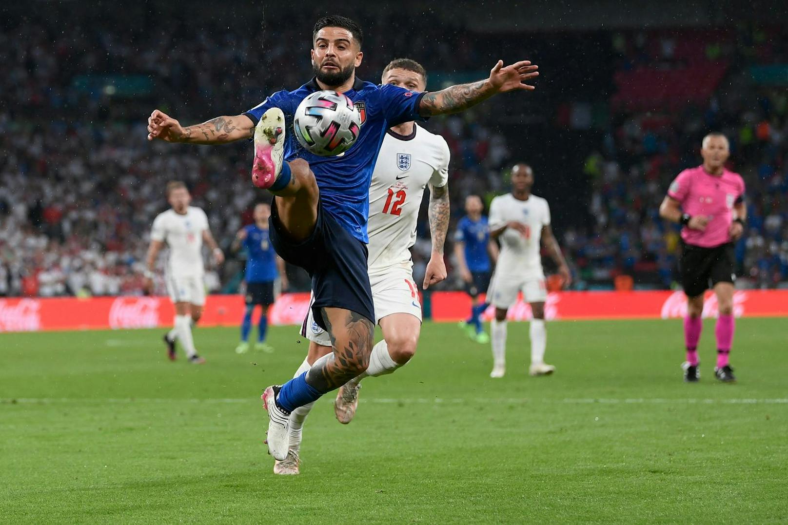 Italien gegen England bei der EM 2021