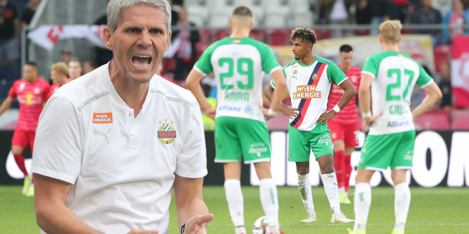 Rapid-Trainer Didi Kühbauer und sein Team stecken in der Krise.