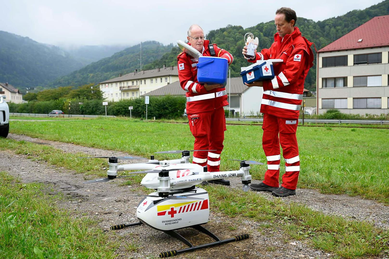 Blutkonserve erstmals in Österreich per Drohne ausgeliefert