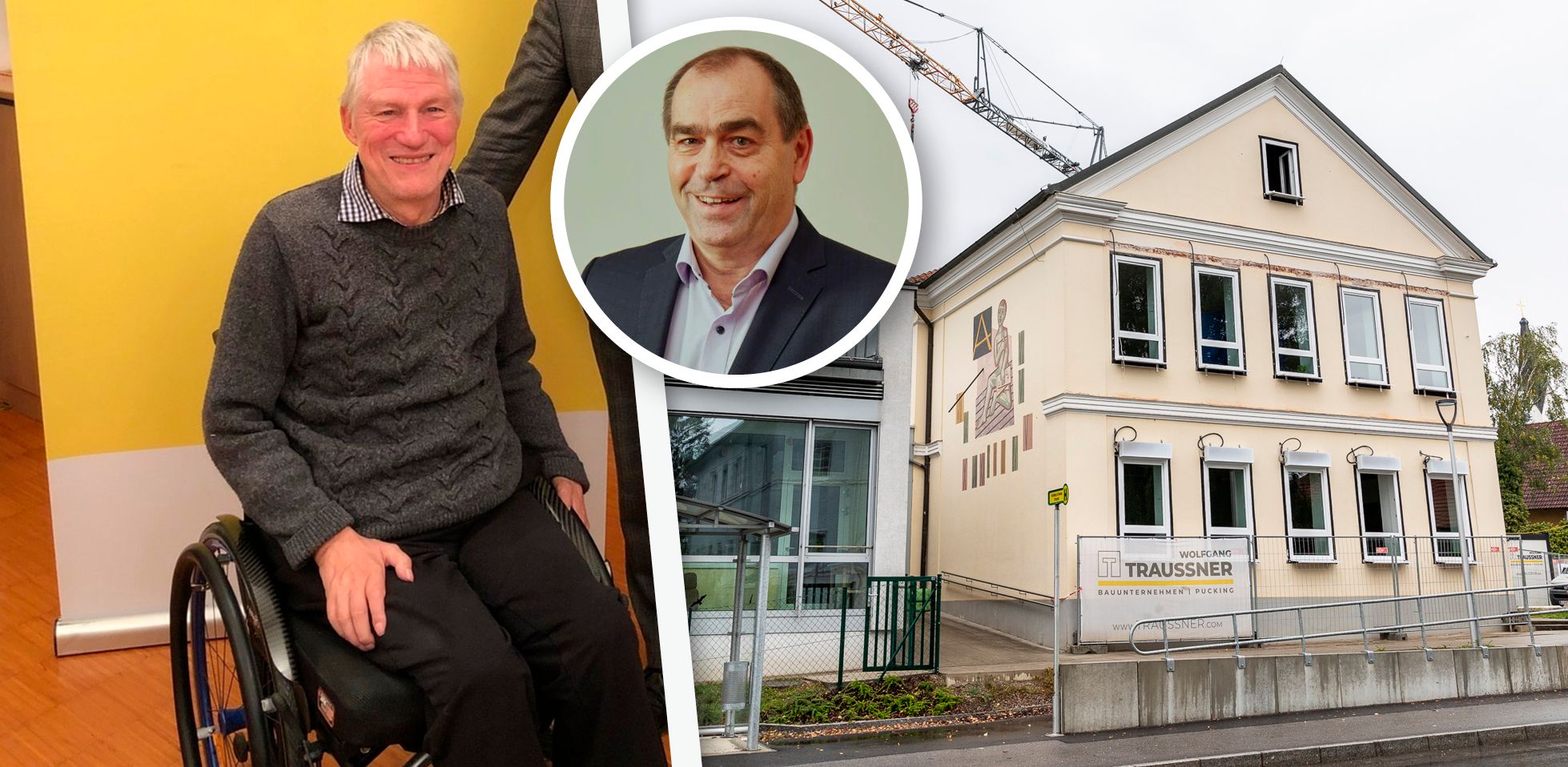 Rund um die Sanierung der Schule gerieten Gerhard Mugrauer (li.) und Bürgermeister Dietmar Kapsamer in Streit.