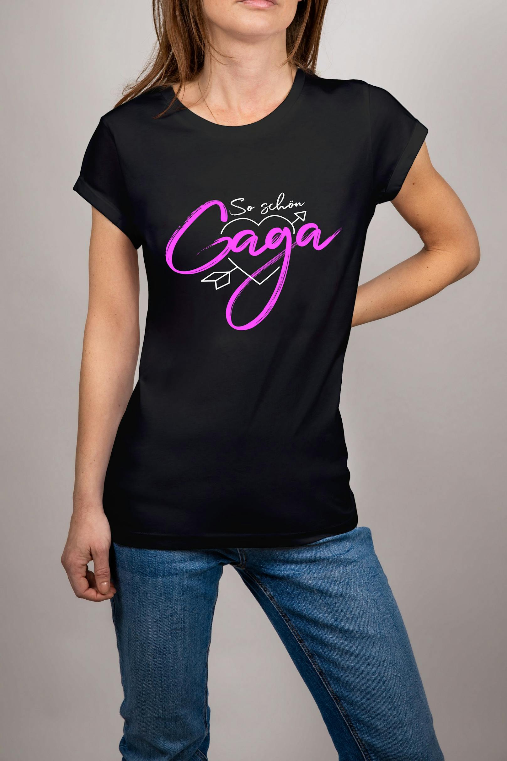 "So schön Gaga" steht auf den T-Shirts von Simone 
