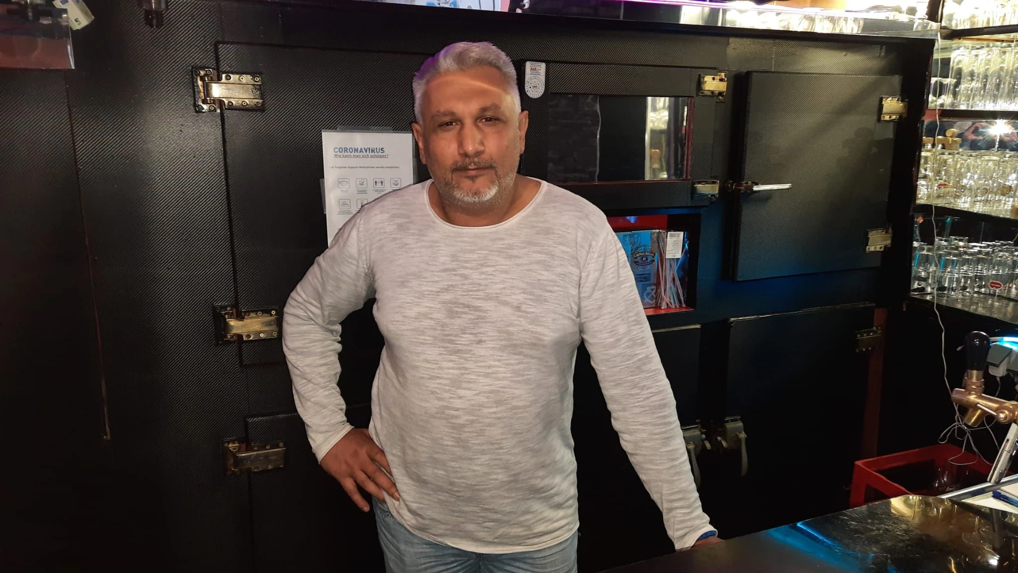 Lokalbesitzer Goran Petrovic zieht ab Oktober die 2G-Regeln durch.