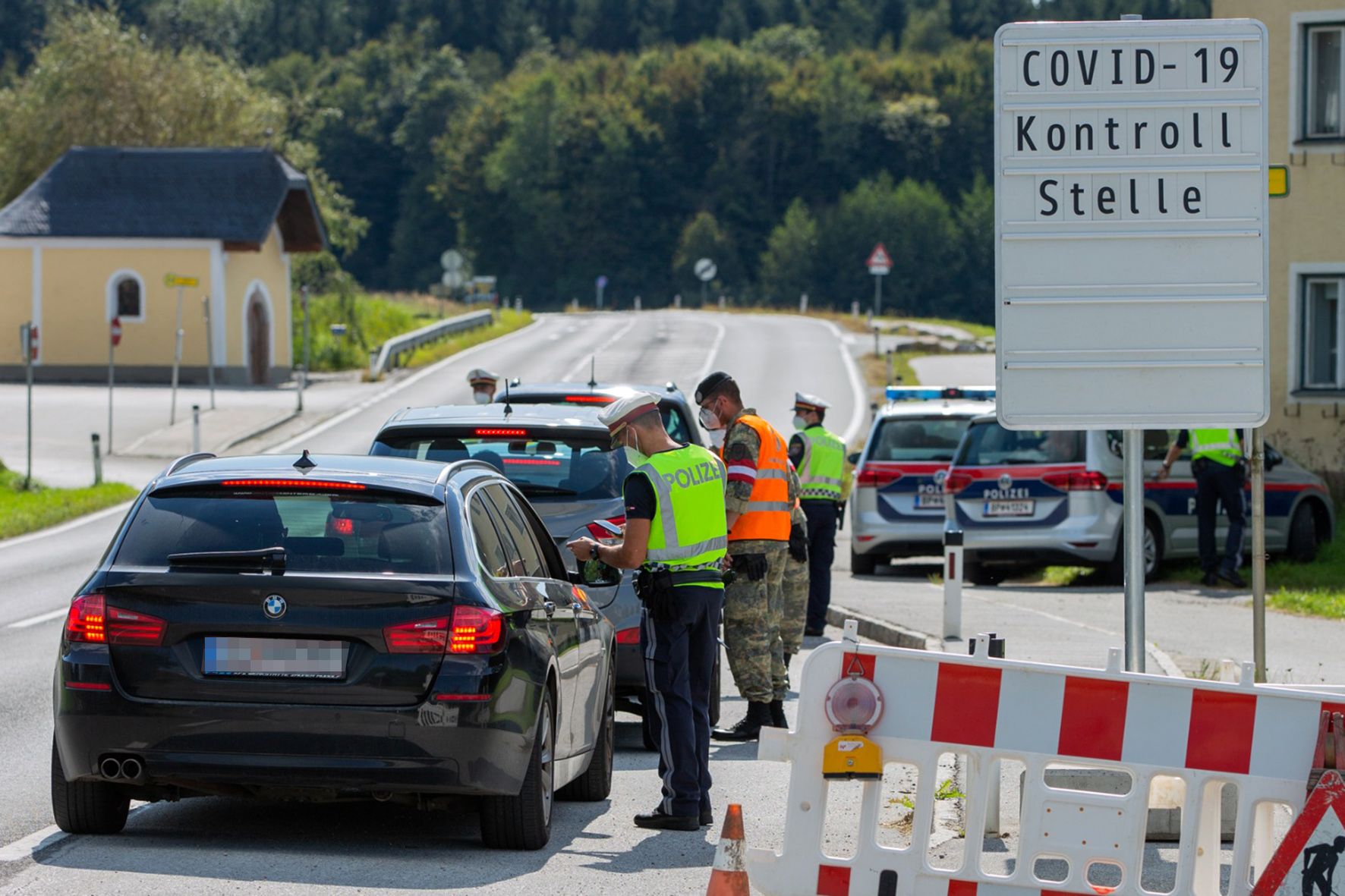 Ausreisekontrollen in Braunau