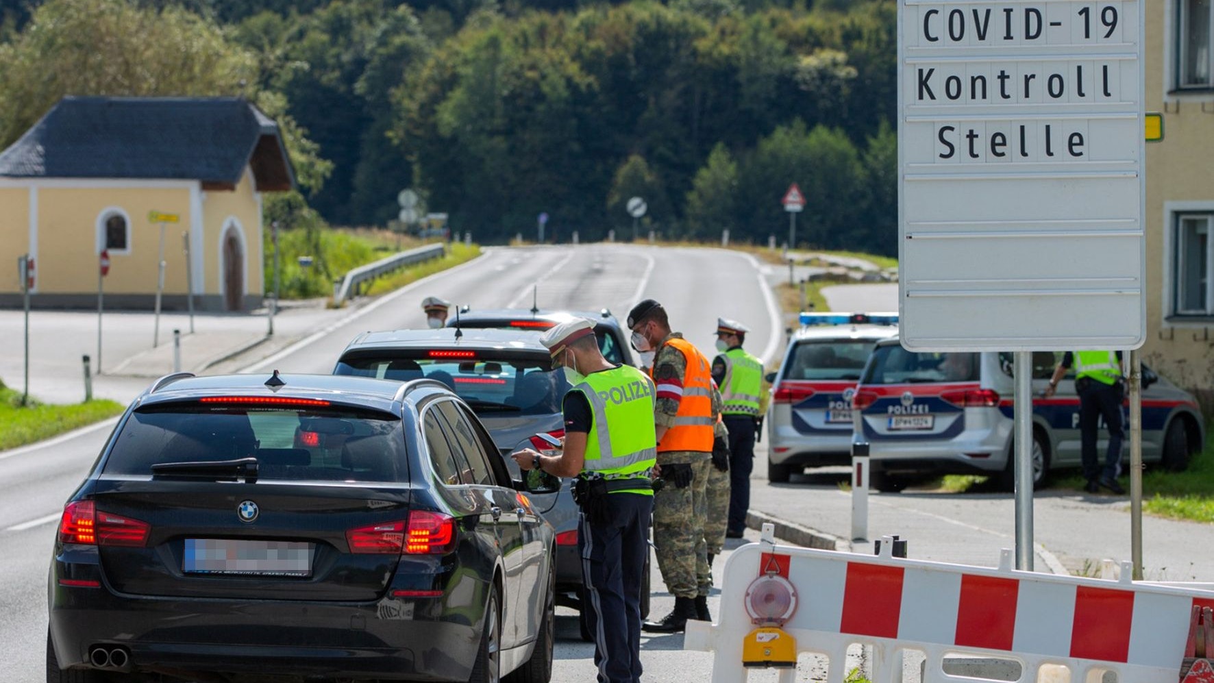 Ausreisekontrollen in Braunau