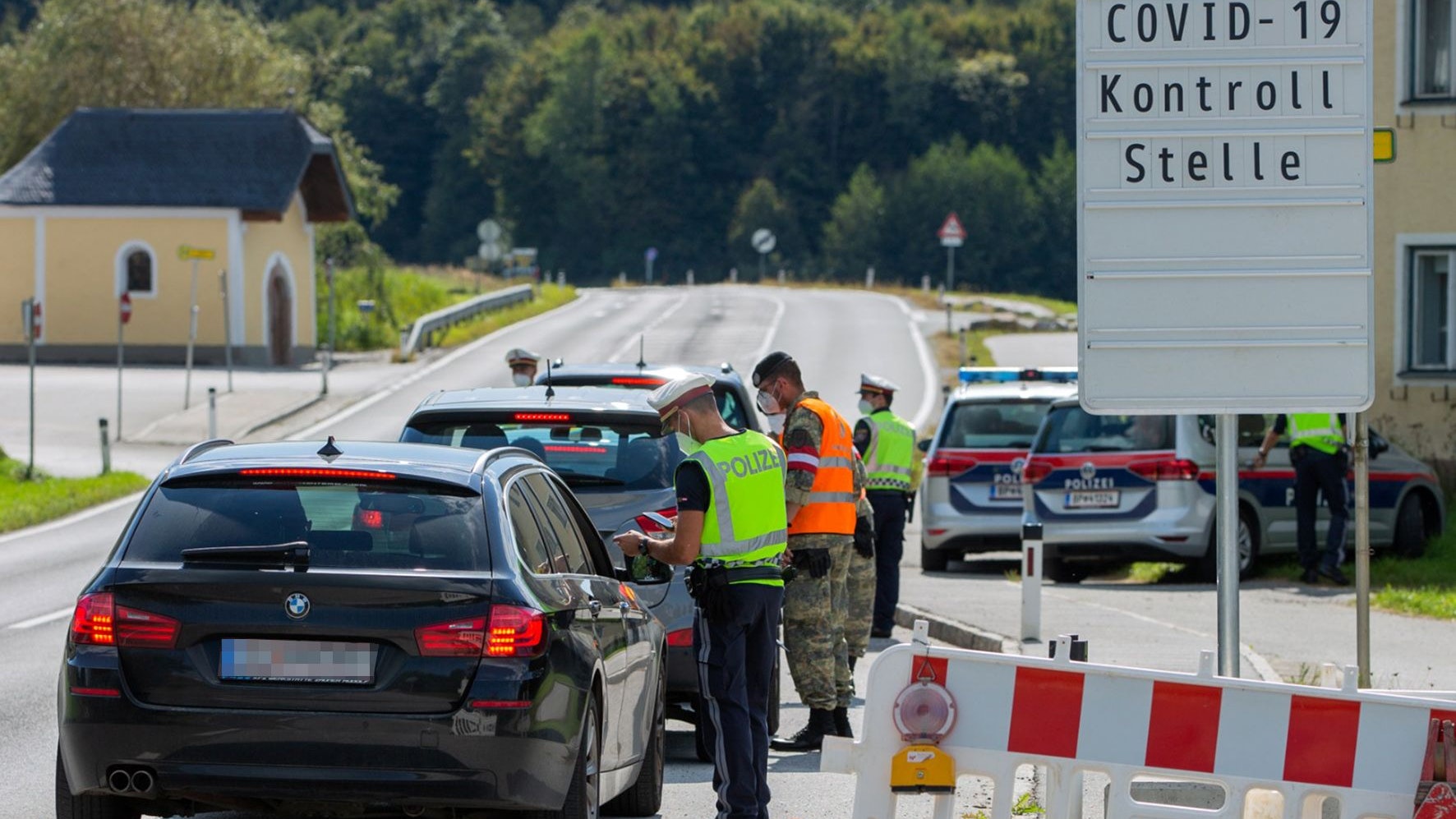 Ausreisekontrollen in Braunau
