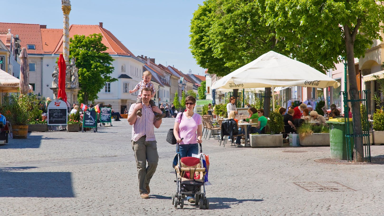 67,7 Prozent der Burgenländer (im Bild: Eisenstadt) sind bereits vollimmunisiert. Dahinter folgen NÖ, die Steiermark und Wien.