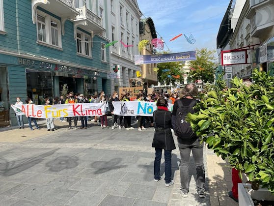 Zahlreiche Schüler und andere Demonstranten nahmen am Klimastreik teil.