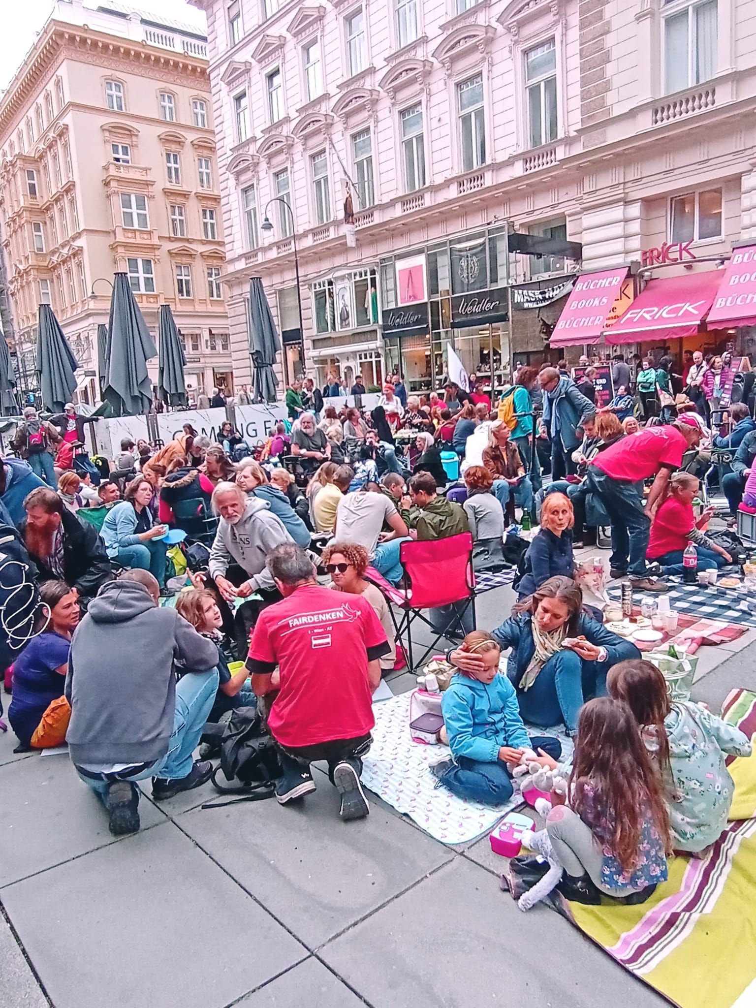 In der Wiener Innenstadt wurde am Freitag demonstriert.