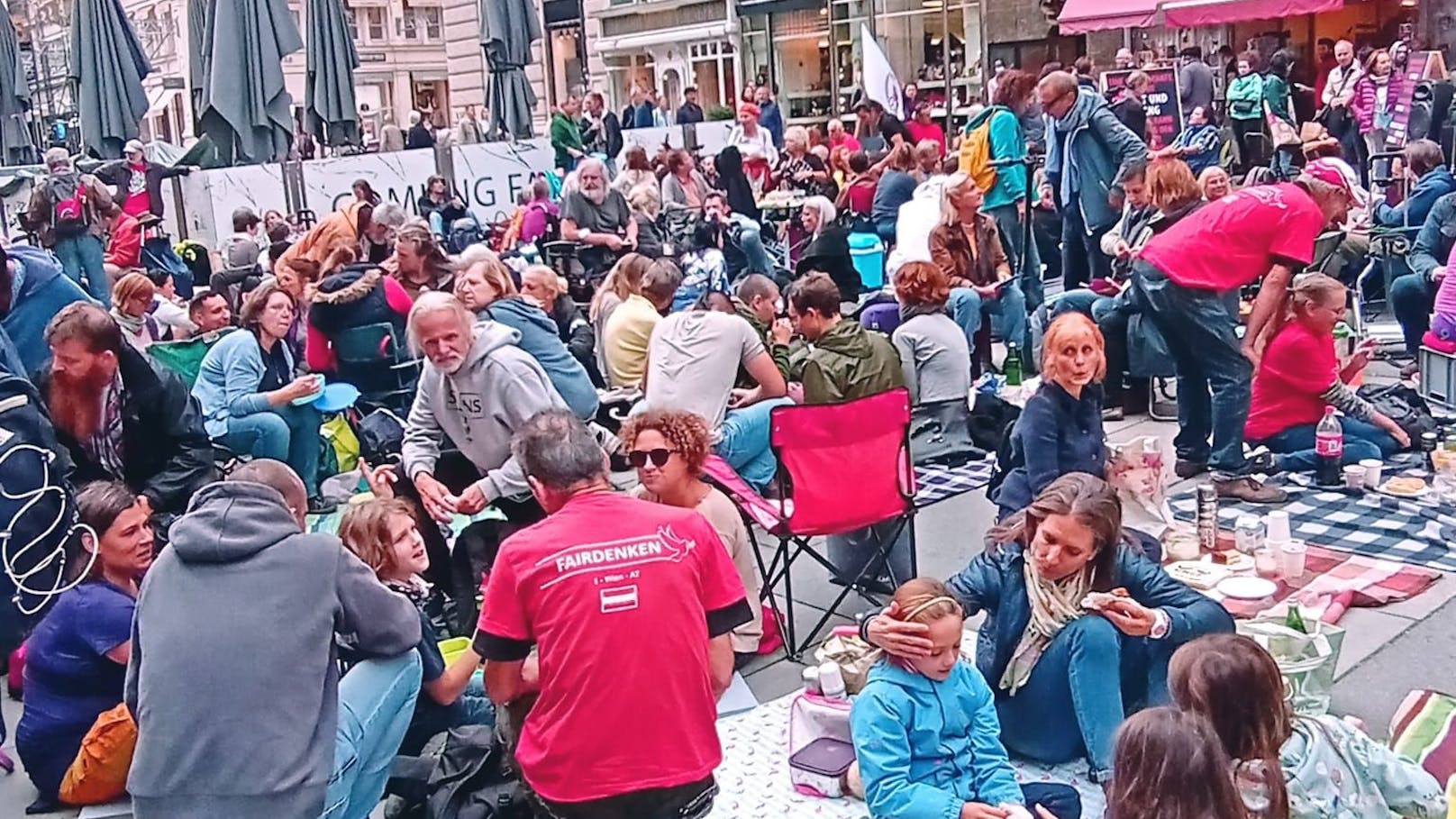 In der Wiener Innenstadt wurde am Freitag demonstriert.