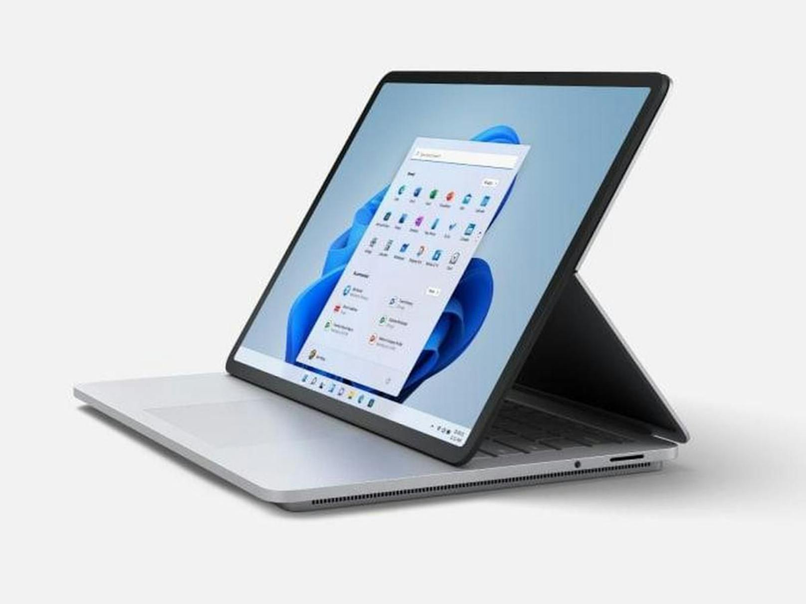 Es handelt sich hierbei um Microsofts neuen Computer, den Surface Laptop Studio.