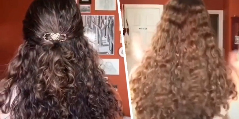 Tag 1 links und Tag 100 rechts – Emma ist von dem Ergebnis begeistert.