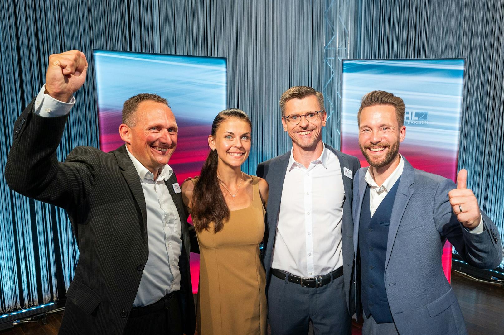 Das Team von MFG (v.l.): Gerhard Pöttler, Dagmar Häusler, Spitzenkandidat Joachim Aigner und Manuel Krautgartner
