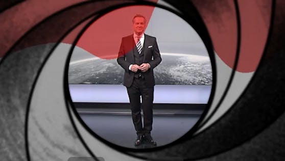 ORF-Moderator Tarek Leitner zeigte sich in der "ZiB" am Montagabend als James Bond.