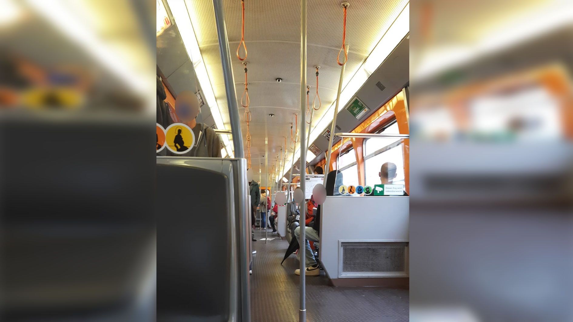 Auch die anderen Passagiere waren nach der Ansage sichtlich schockiert