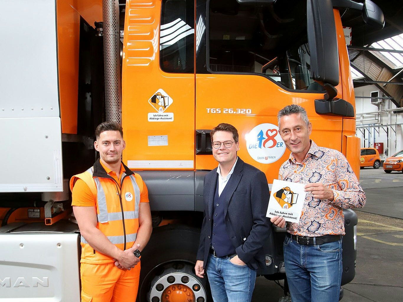 Umwelt-Stadtrat Jürgen Czernohorszky und Josef Thon, Leiter der MA48