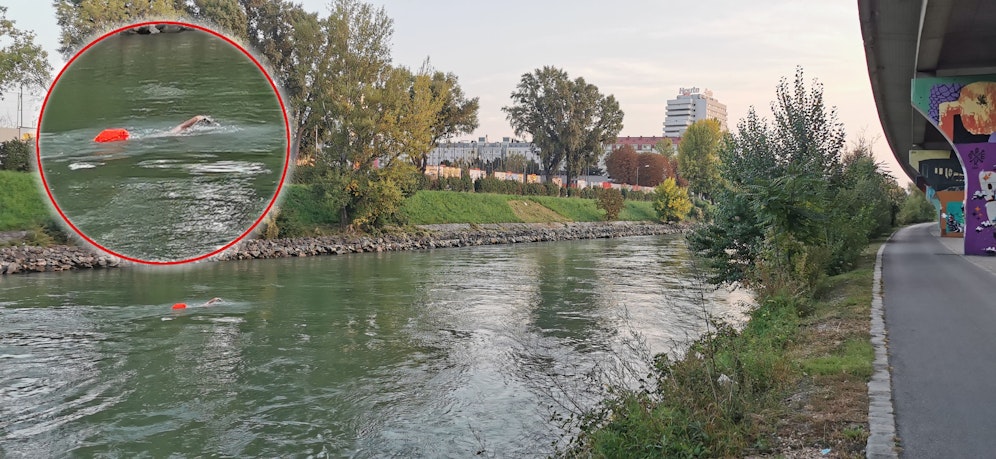 Dieser Mann kennt keine Ausreden: Das Wasser war etwa 18 Grad 