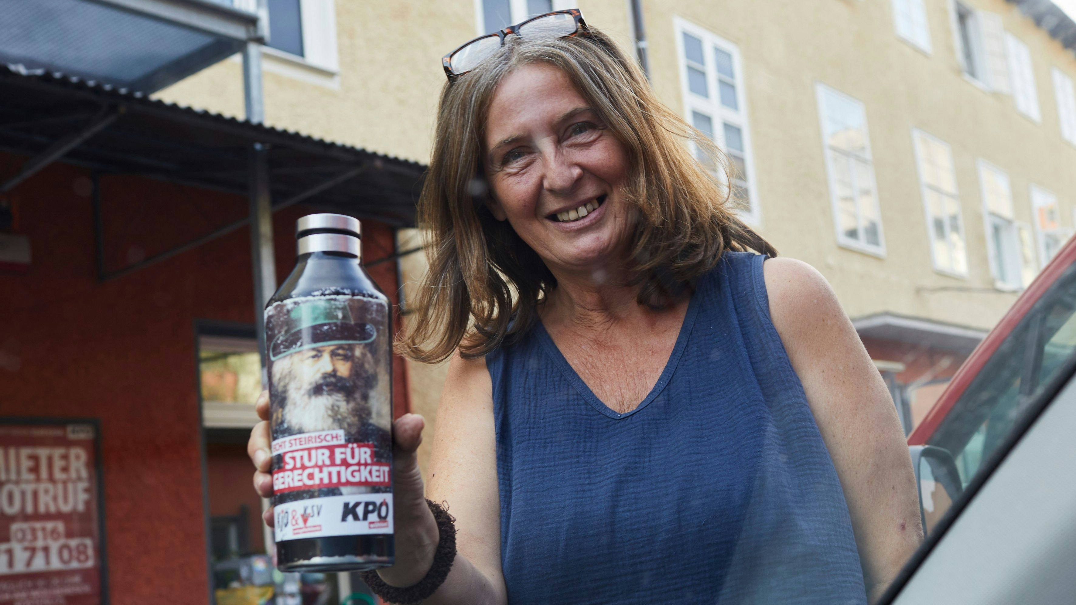 KPÖ-Spitzenkandidatin Elke Kahr feiert den größten Erfolg ihrer Karriere. 