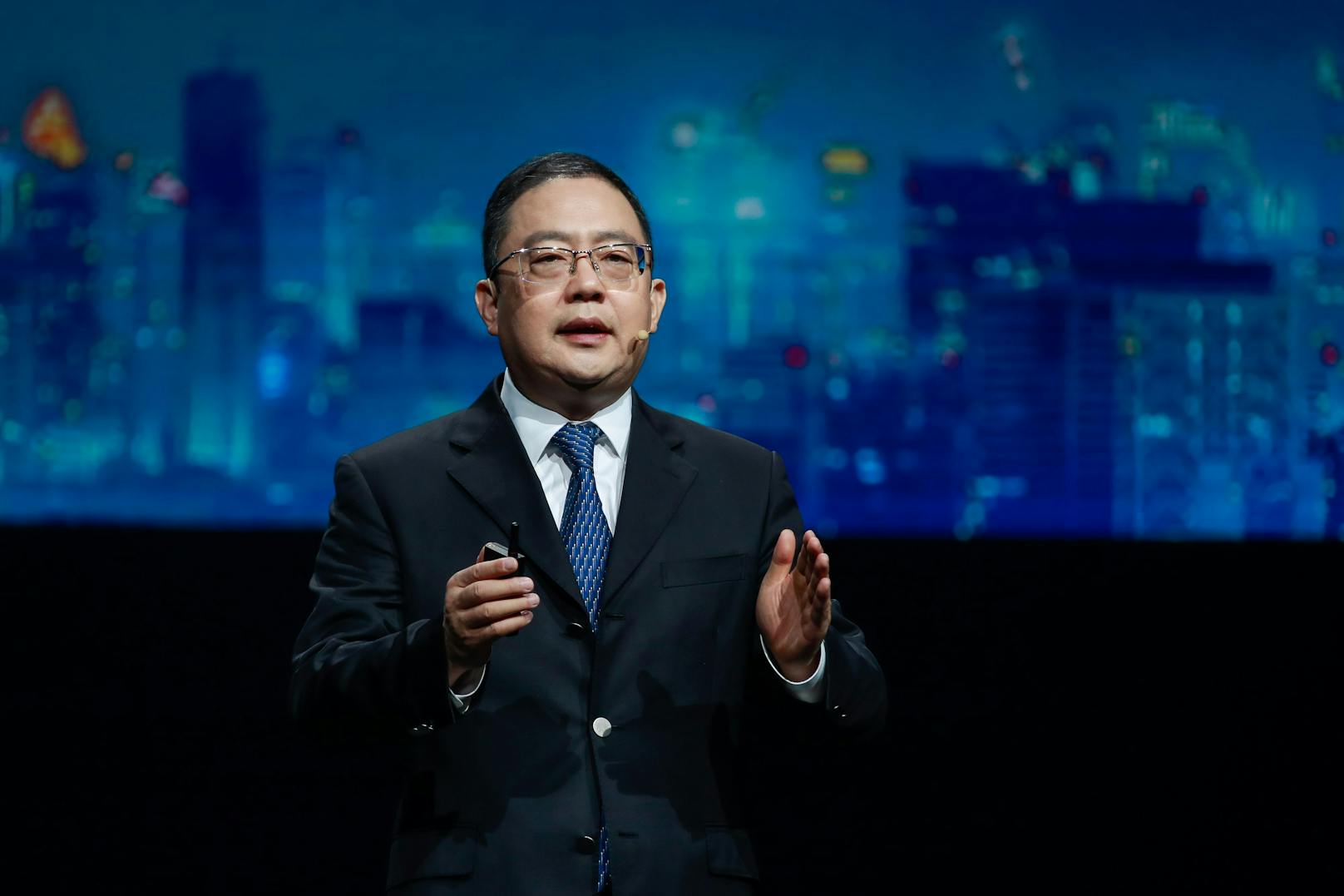 Peng Zhongyang, Vorstandsmitglied von Huawei und Präsident der Enterprise Business Group.