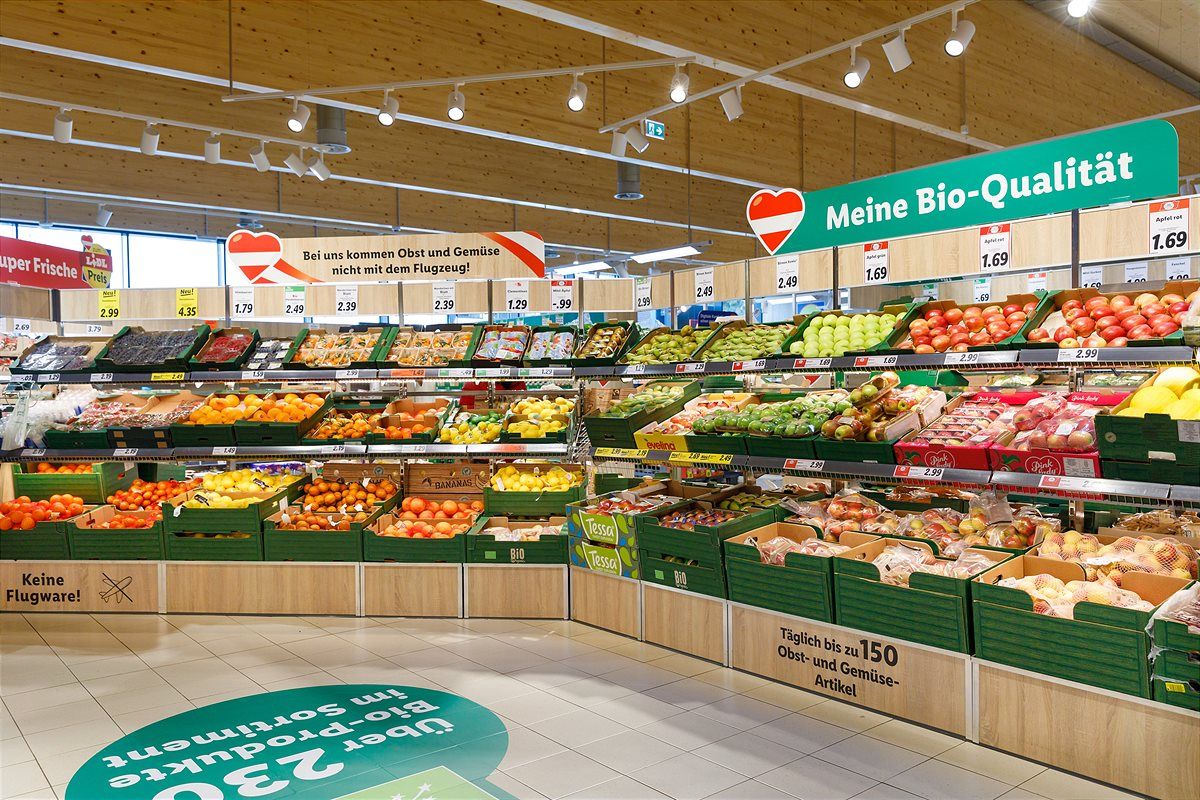 Lidl Österreich modernisiert das Filialnetz.