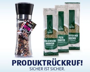Die beiden Produkte wurden zurückgerufen.