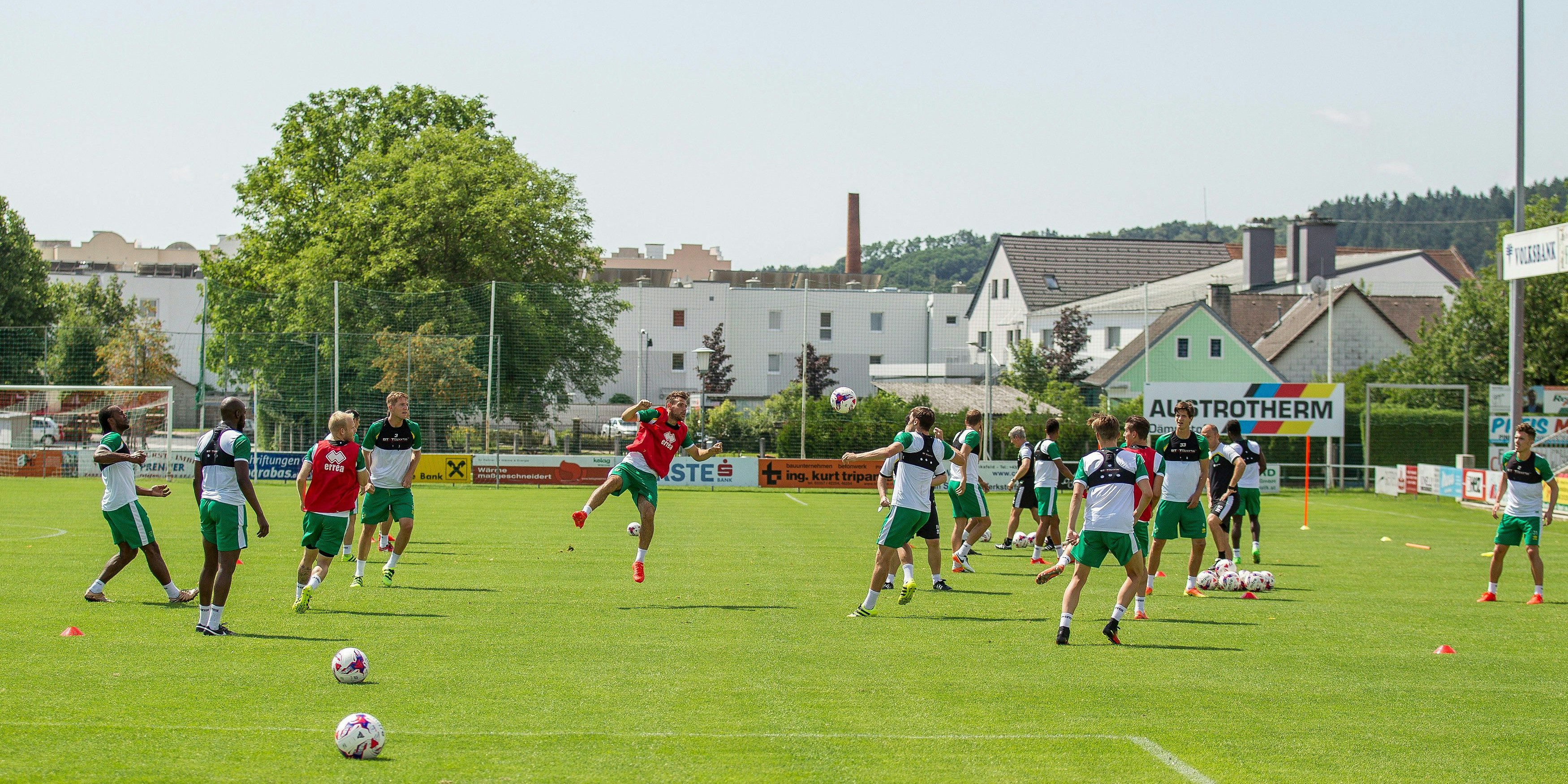 Am Tatort, der Adeg Meisterfrost Arena in Pinkafeld, gastierte auch schon der Norwich City FC (Symbolbild)