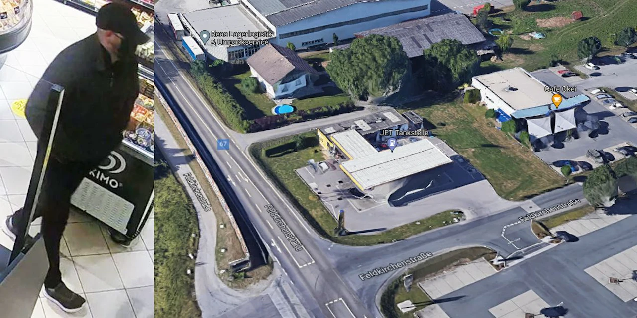 Nach Raubüberfall auf Tankstelle gibt es erstes Foto - Vimarsana News