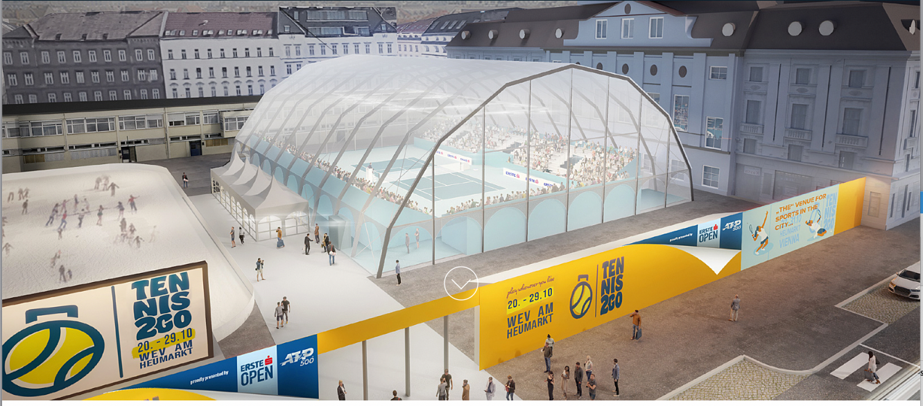 Tennis am Wiener Heumarkt.