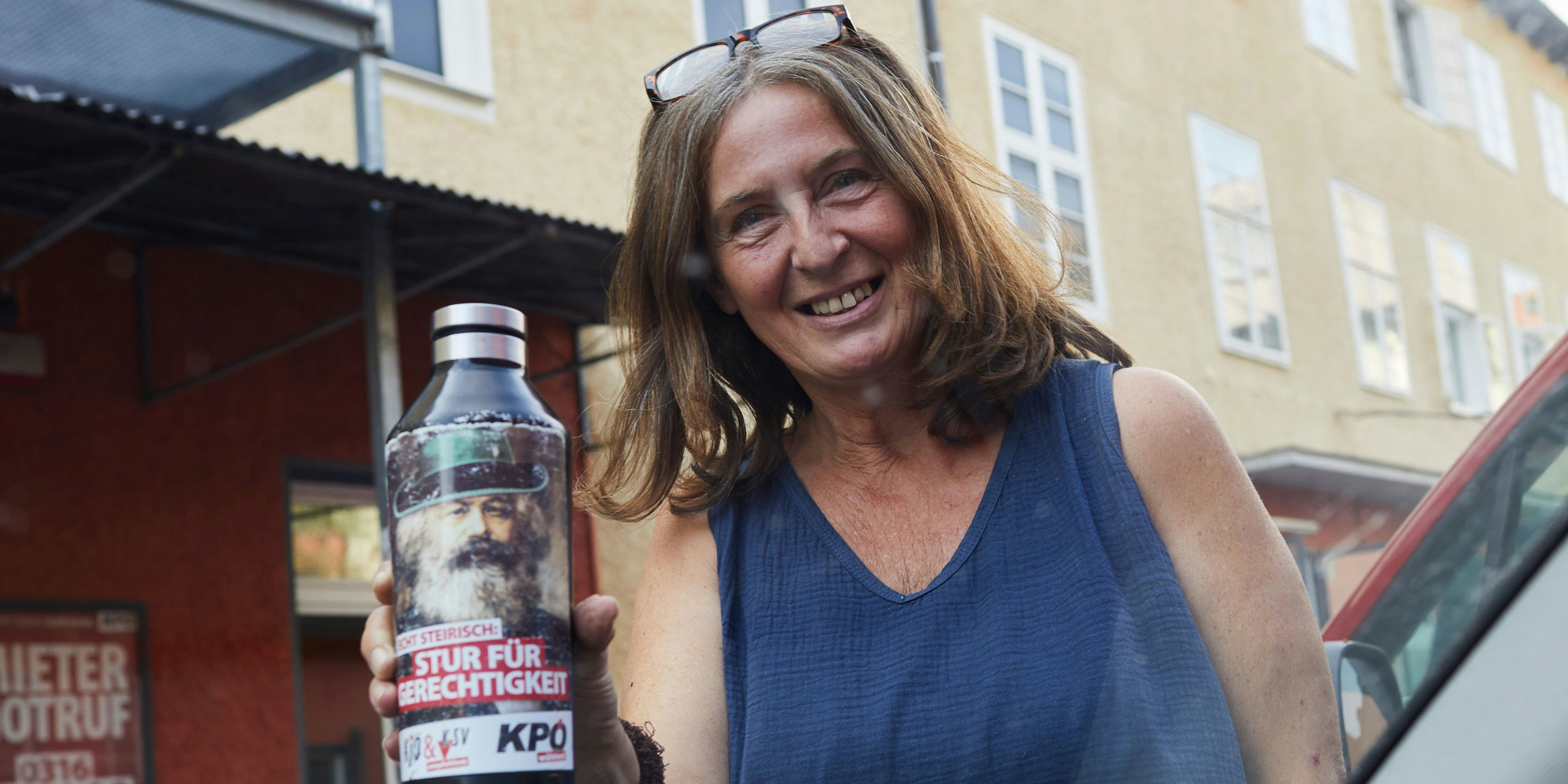 Slogan vor der Wahl: "Stur für Gerechtigkeit"