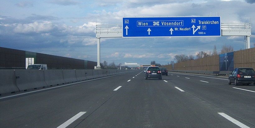 Symbolfoto der A2 bei Traiskirchen.