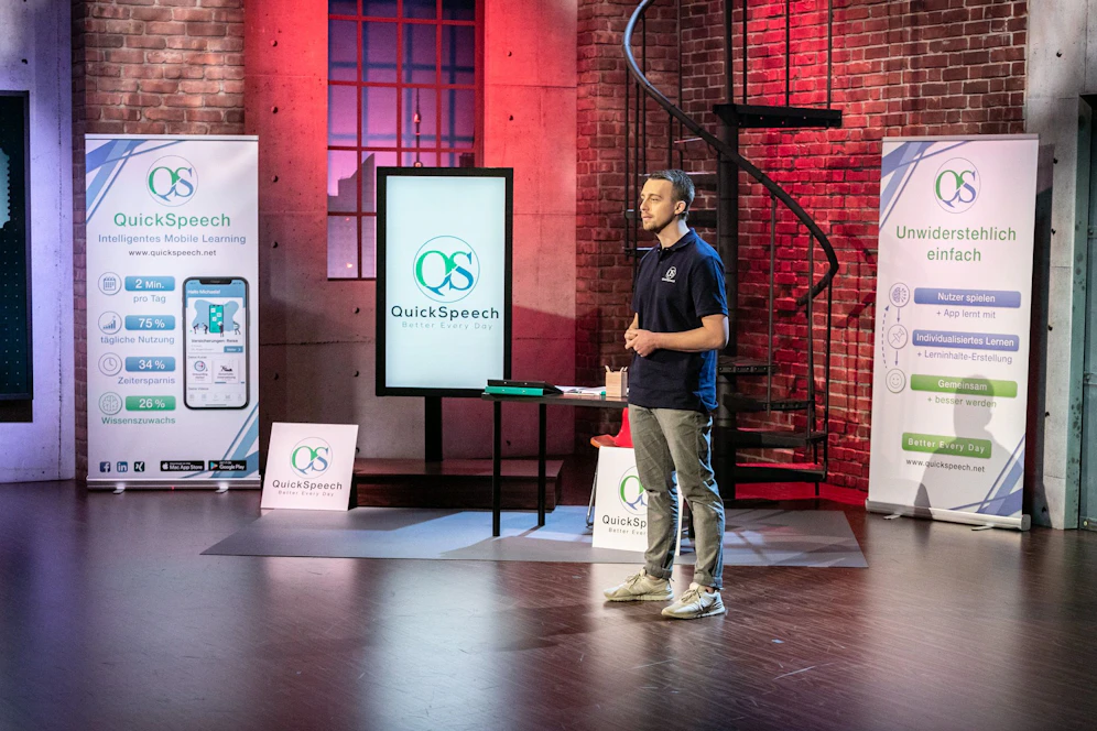Lukas Snizek aus Niederösterreich präsentiert seine App 
