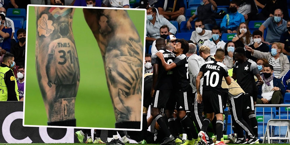 Sheriff jubelt über die Sensation gegen Real. Siegestorschütze Thill träumte von diesem Moment schon lange, ließ ihn sich sogar tätowieren.