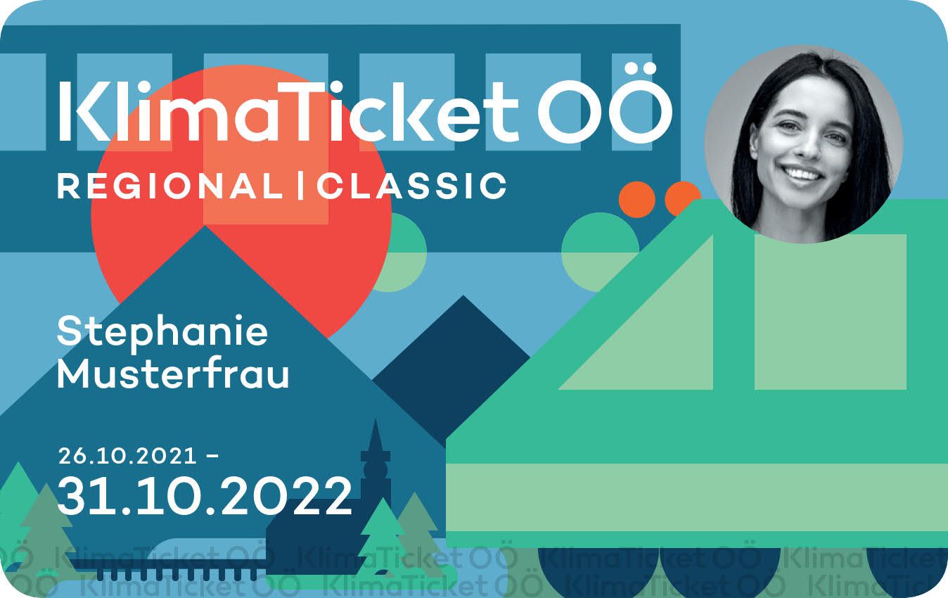 So sieht es aus das KlimaTicket OÖ, das man ab Freitag kaufen kann.