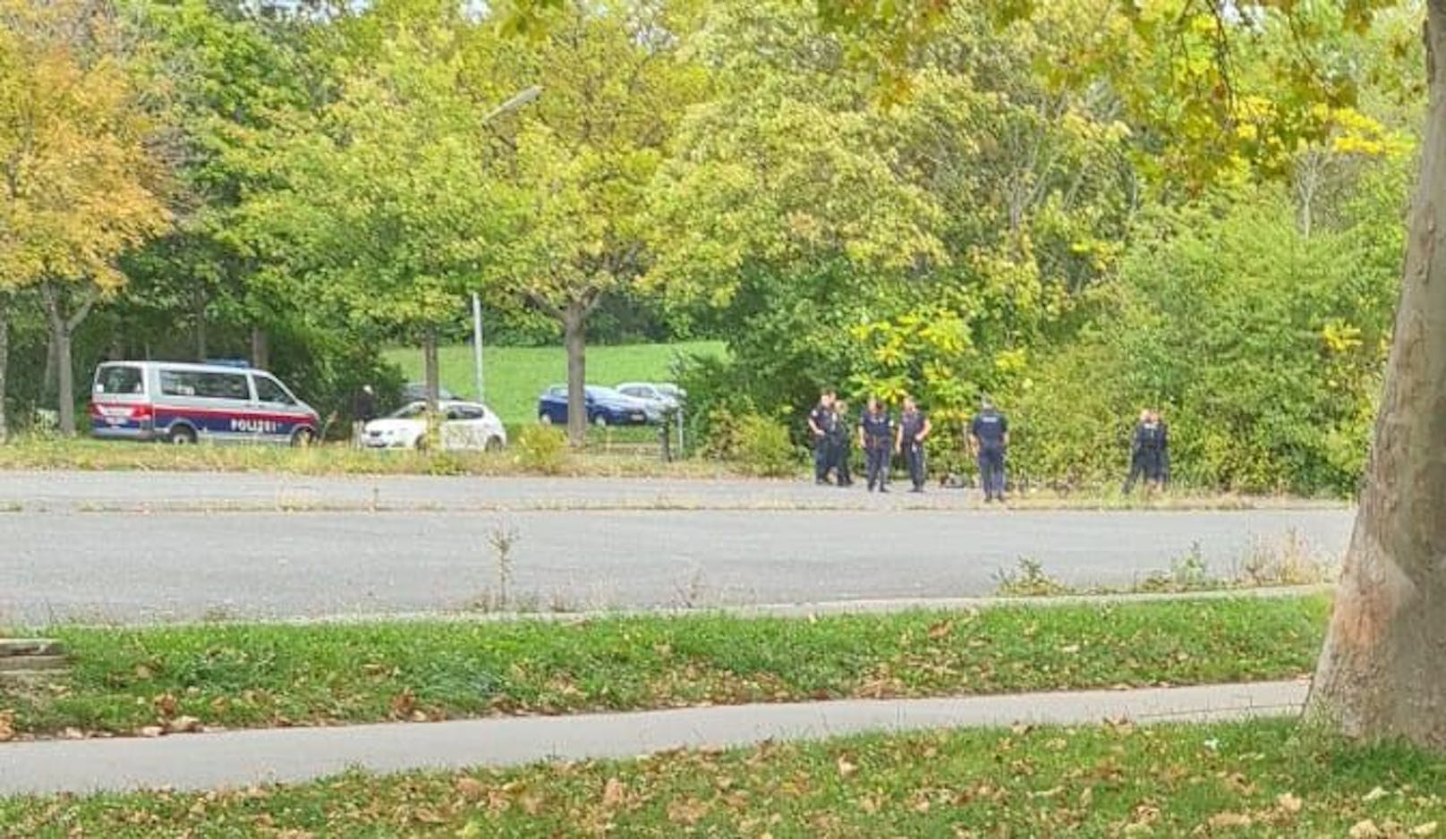 Polizei-Einsatz im Kurpark Oberlaa 
