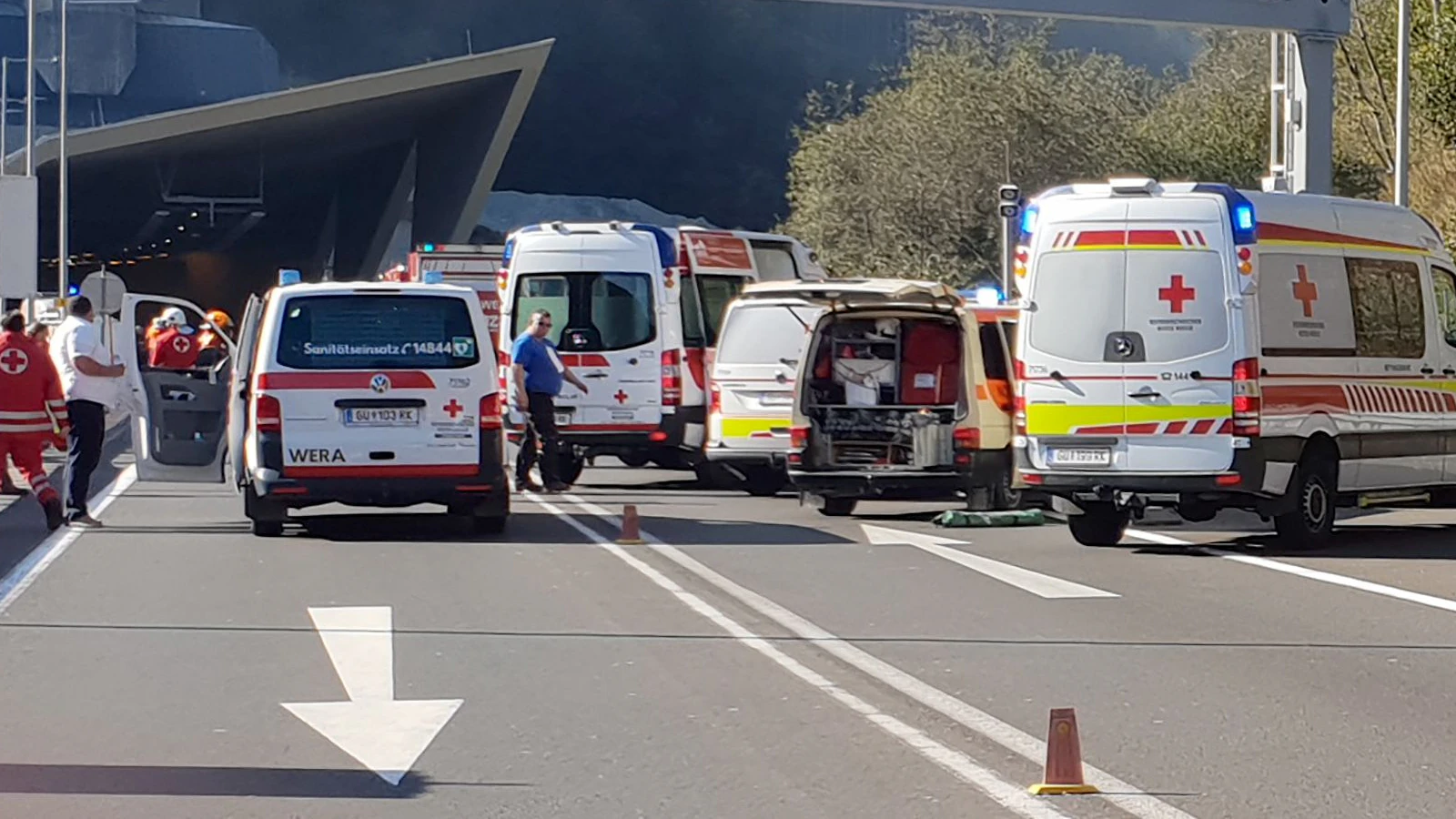 Auf der A9 kam es zu einem Unfall mit mehreren Fahrzeugen.