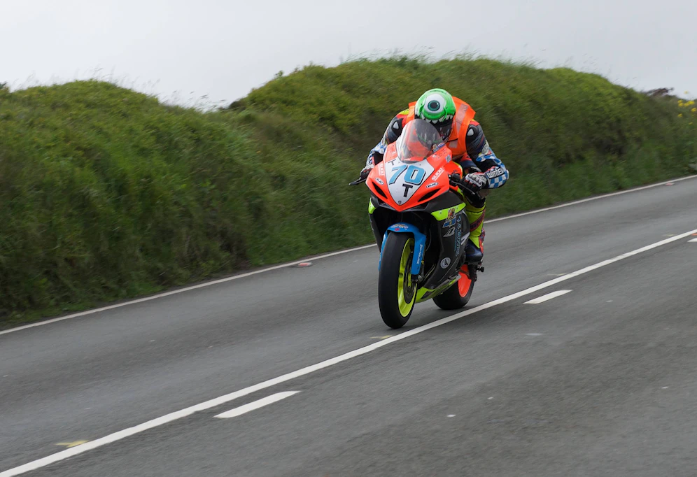 Lukas Maurer 2019 beim legendären Isle of Man.