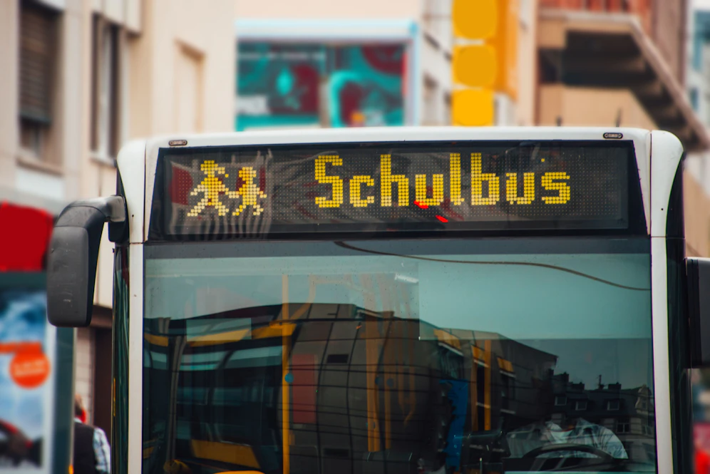 A school bus in Bonn, Germany