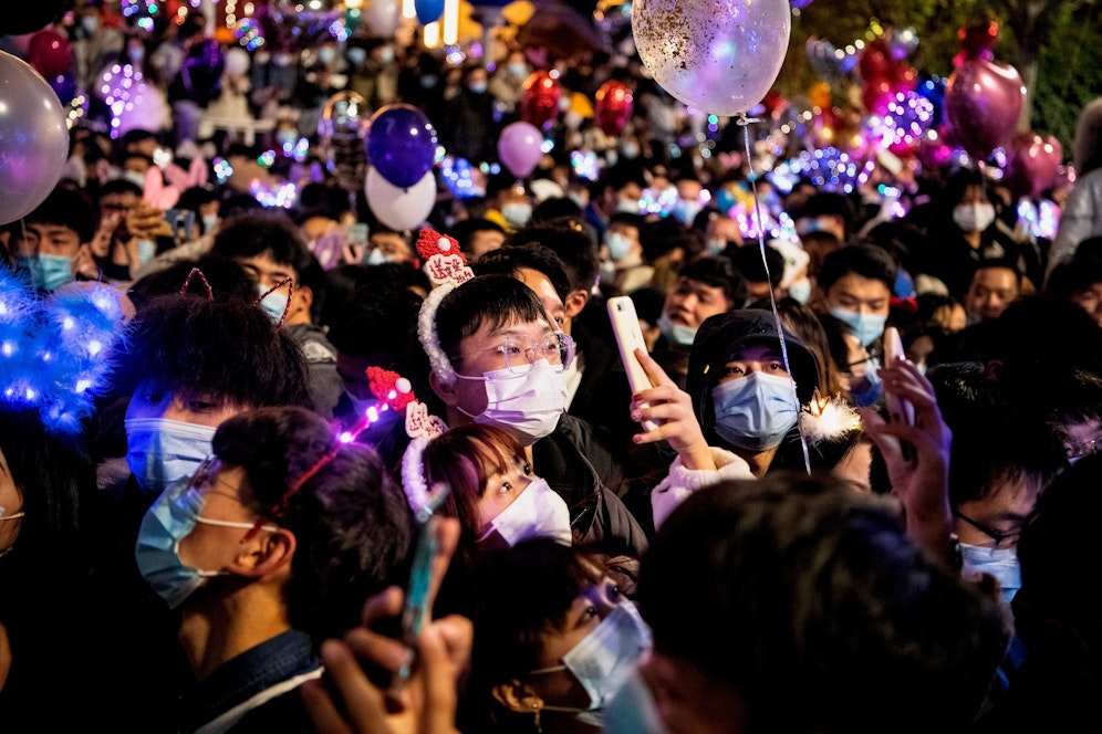 So wurde in Wuhan das neue Jahr begrüßt.