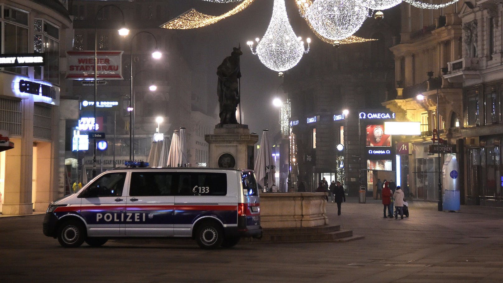 Insgesamt gab es 1.600 Polizeieinsätze in der Silvesternacht in Wien.