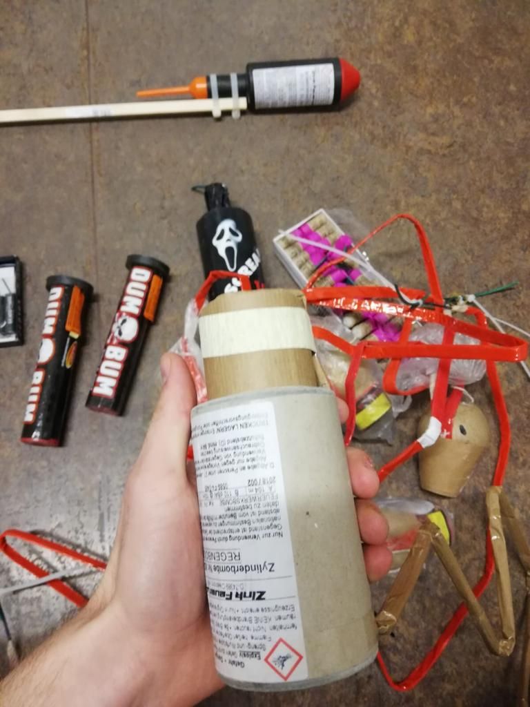 Die Polizei konnte mehrere illegale Feuerwerkskörper sicher stellen.